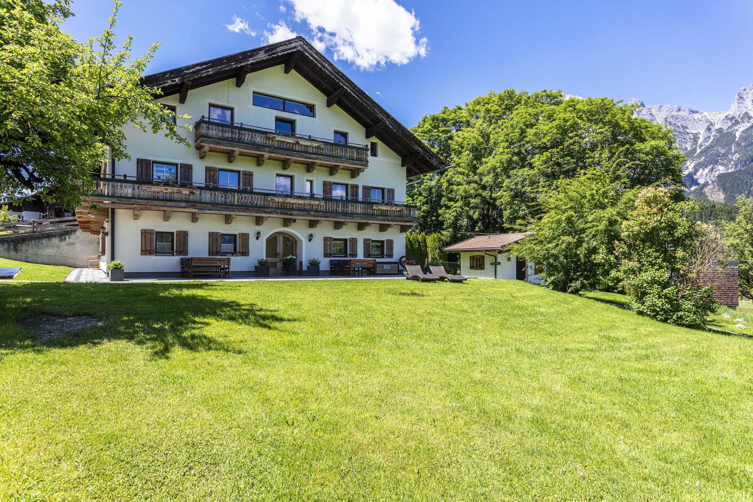 Der Pöchtlhof mit Garten in Leogang