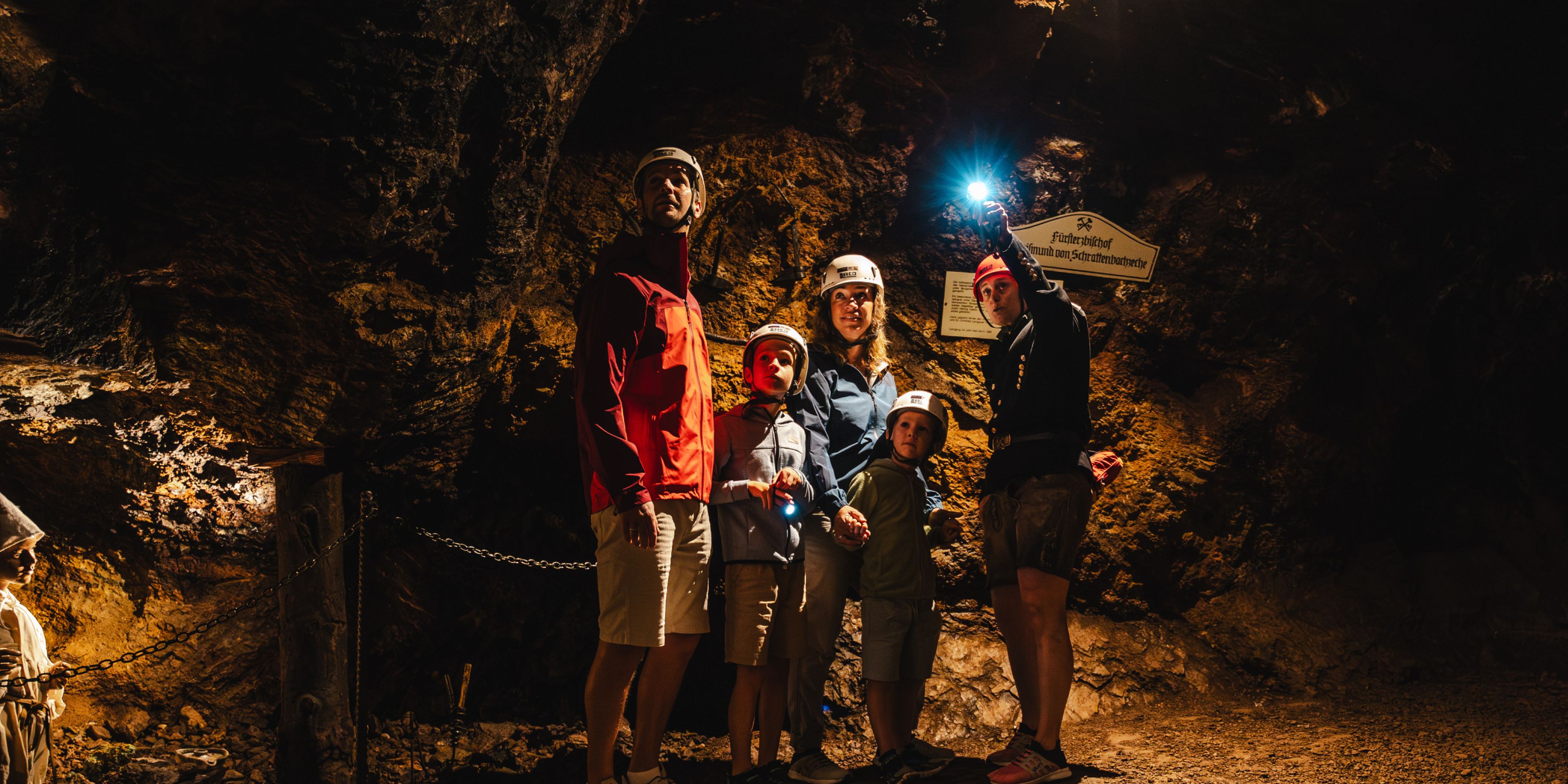 Familienausflug zum Schaubergwerk Leogang