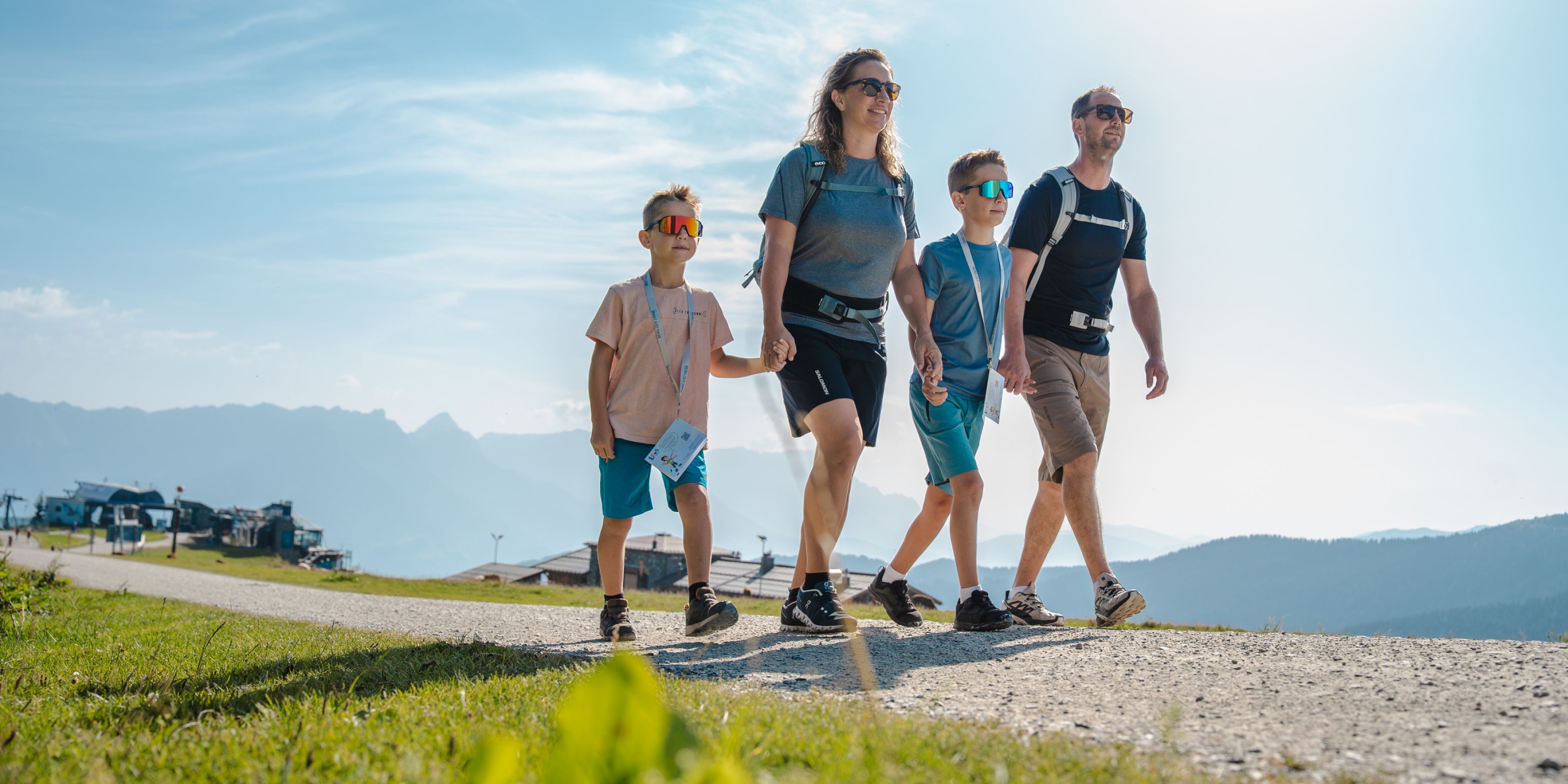 Familienwanderung auf Leos Spielewanderweg am Asitz in Leogang